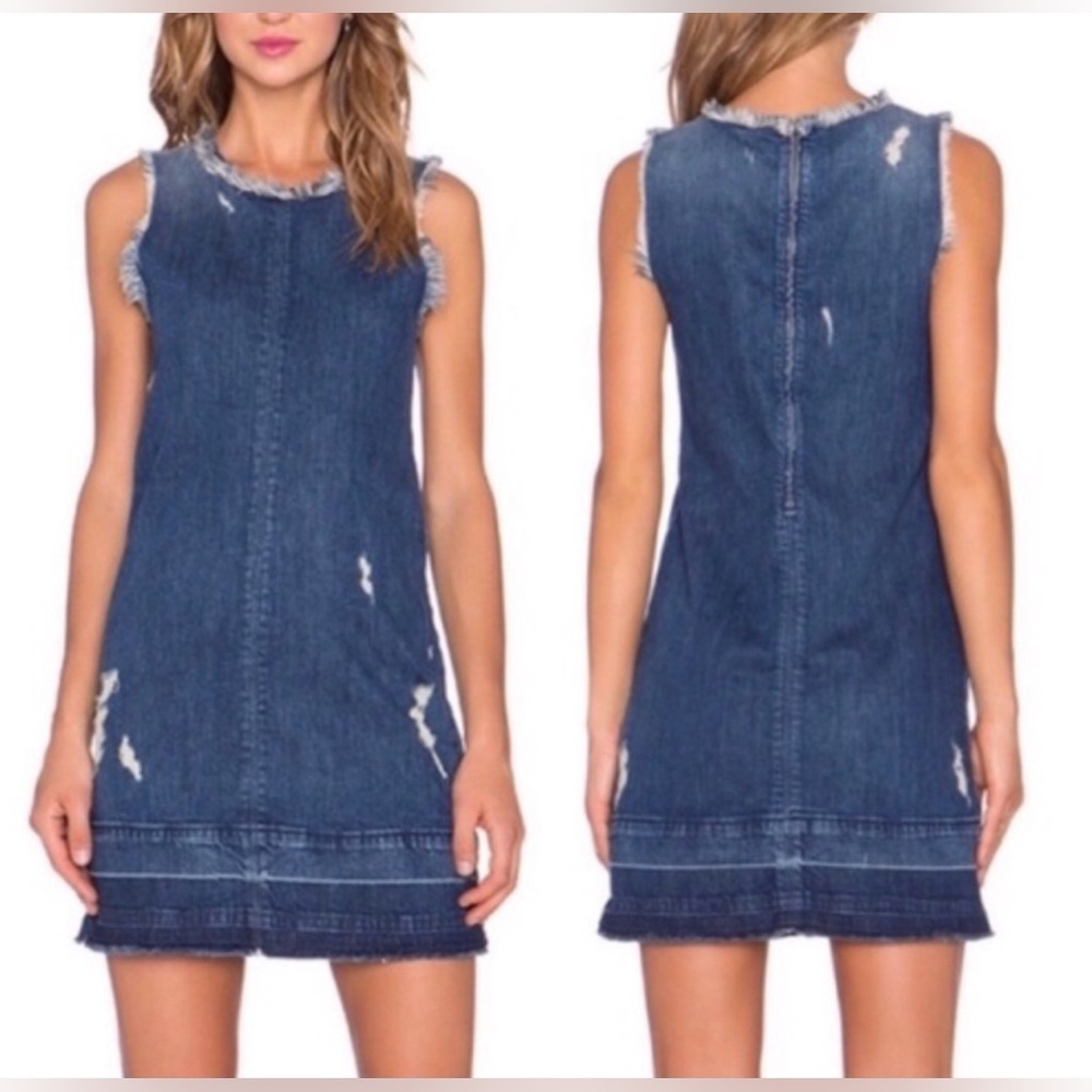 KUT from the Kloth Women's Christina Distressed Denim
Minidress L Versatile - Picture 5 of 9